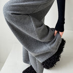 Retro loose casual straight leg wide leg pants