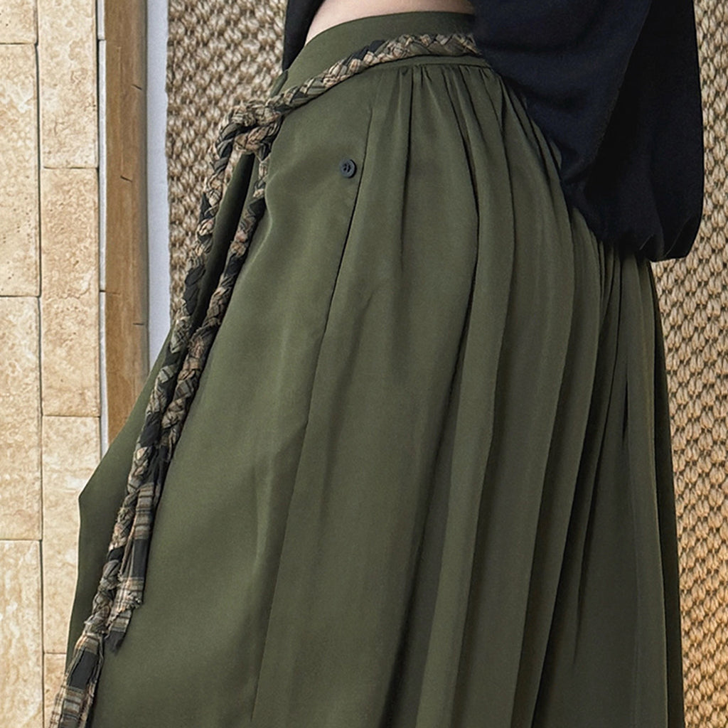 loose harem pants high waist lyocell wide leg pants draped casual baggy trousers