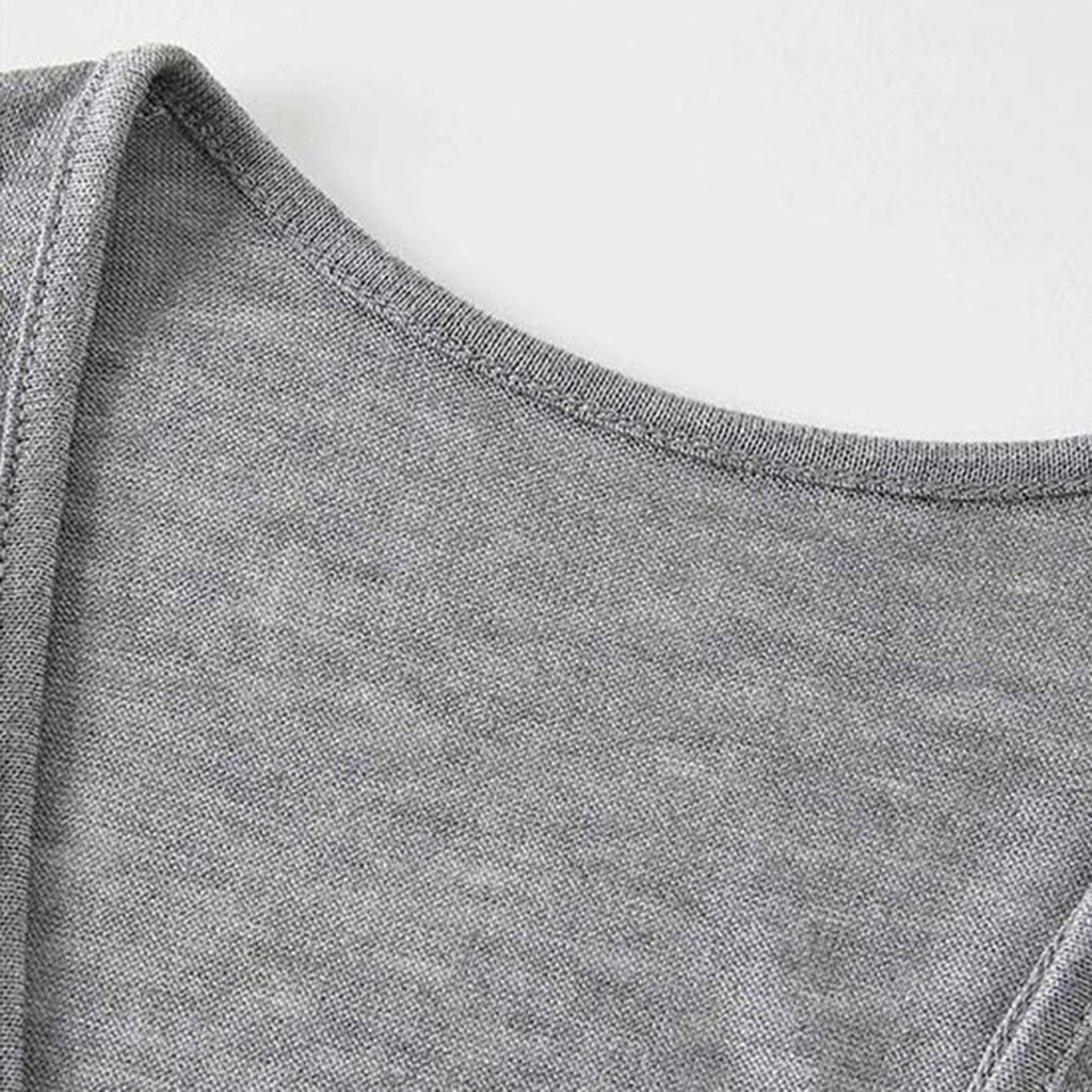 U-neck irregular hem sleeveless slim fit vest top