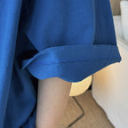 Loose fit round neck short sleeve oversized t shirt