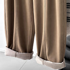 Stitch versatile casual straight leg wide leg pants