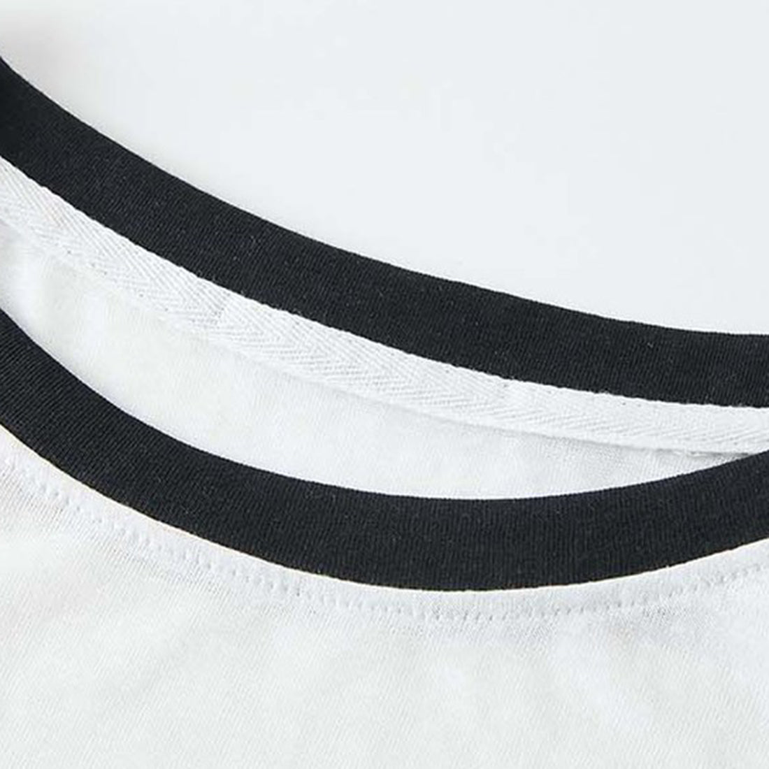 Retro contrasting striped loose T-shirt sunscreen top