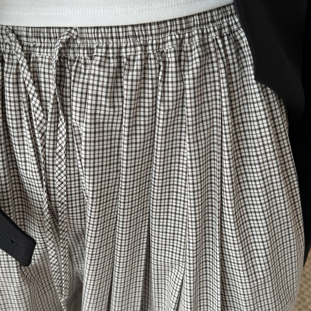 Decorative Balloon Pants Buttoned Cuffed Pants