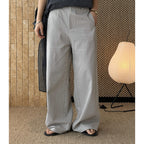 layered wrap pants high waist wide leg cotton loose trousers skirt overlay pants
