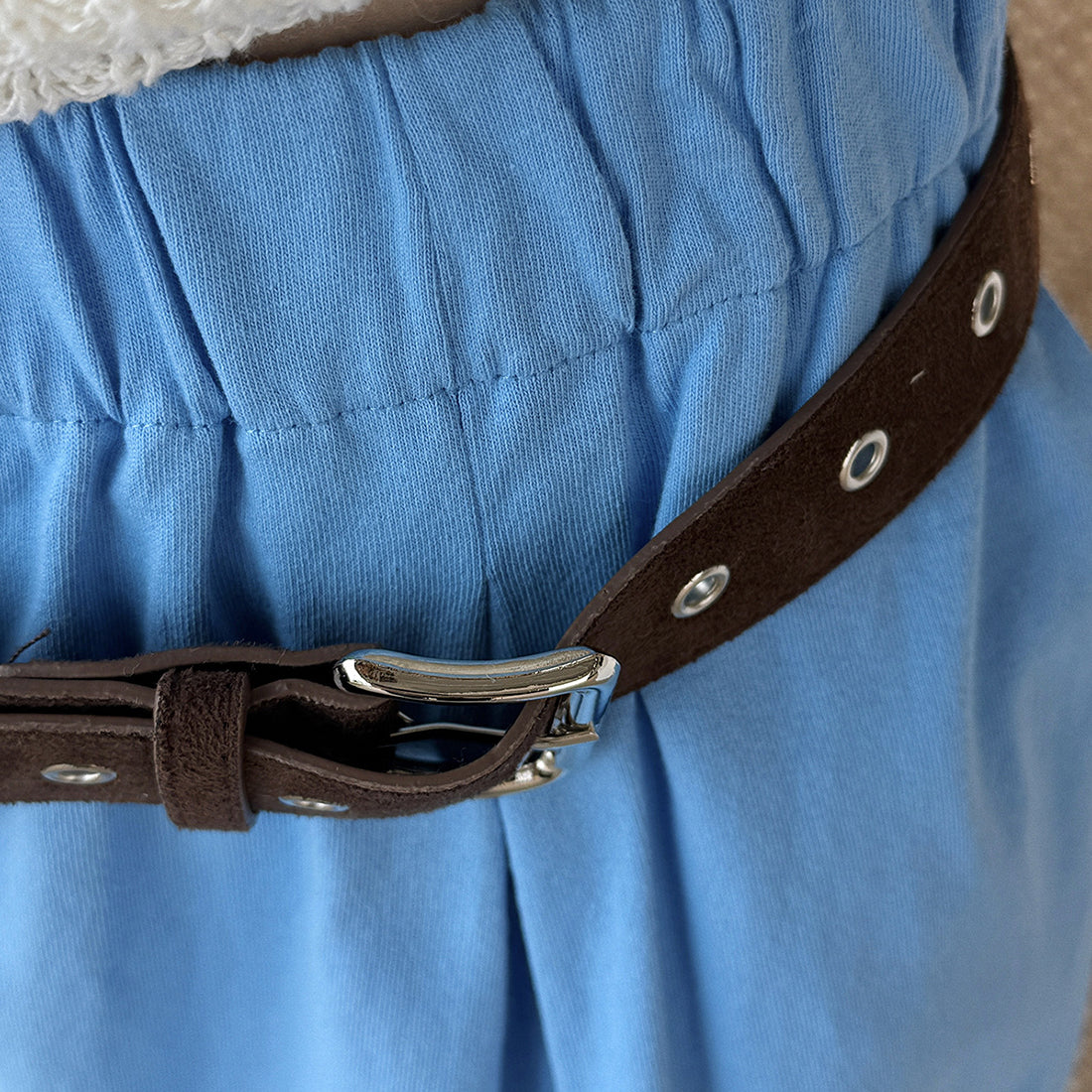 Loose fit high waist draped cuffed pants