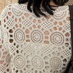 Bohemian hollowed out slimming knitted top