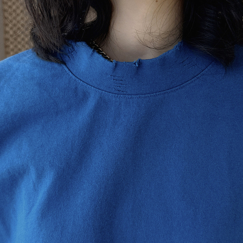 Loose fit round neck short sleeve oversized t shirt