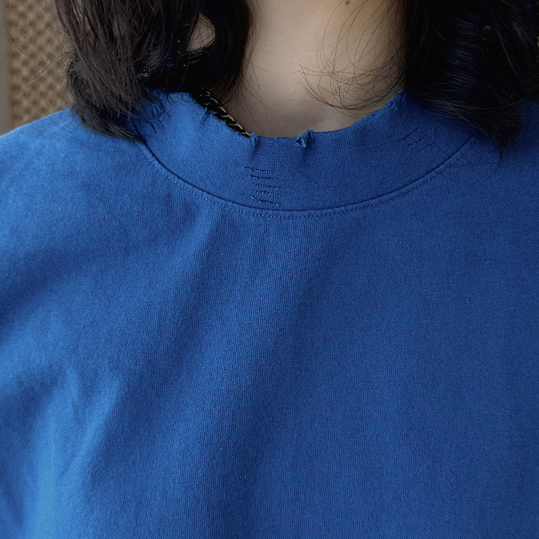 Loose fit round neck short sleeve oversized t shirt