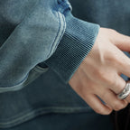 Simple brushed silhouette pullover loose and comfortable sweatshirt