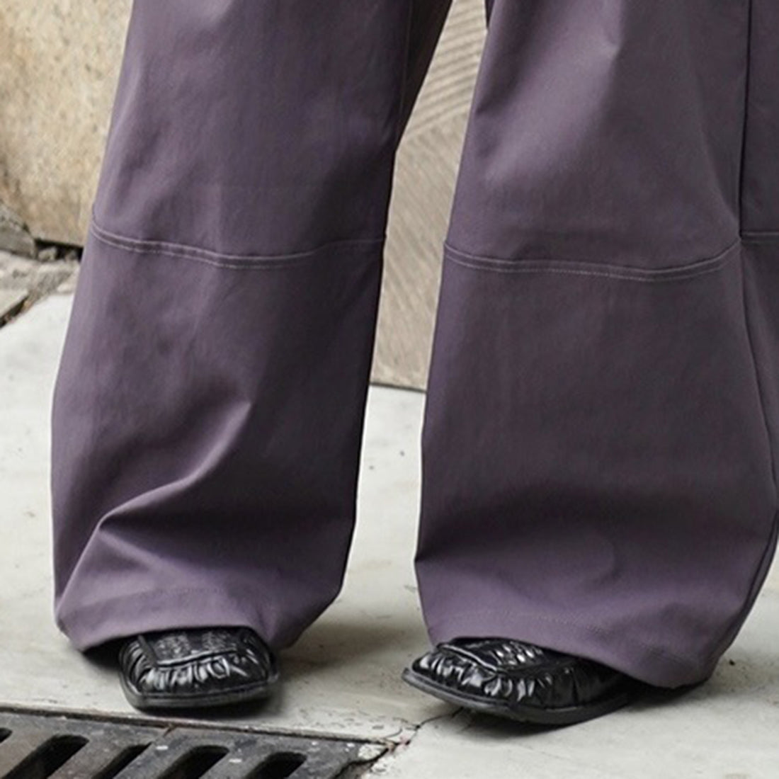 Retro high waisted pleated loose casual pants