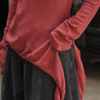 Asymmetric curved strap slim fit top