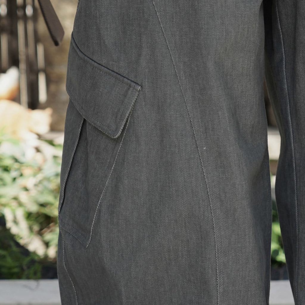 Side pocket loose casual work pants