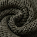 Cross tied V-neck knitted slim fit long sleeve top