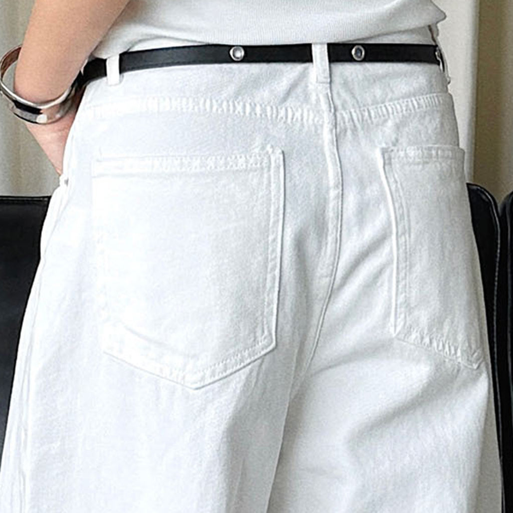 Vintage high waisted washed distressed loose wide leg jeans