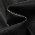 Big collar PU leather button jacket top