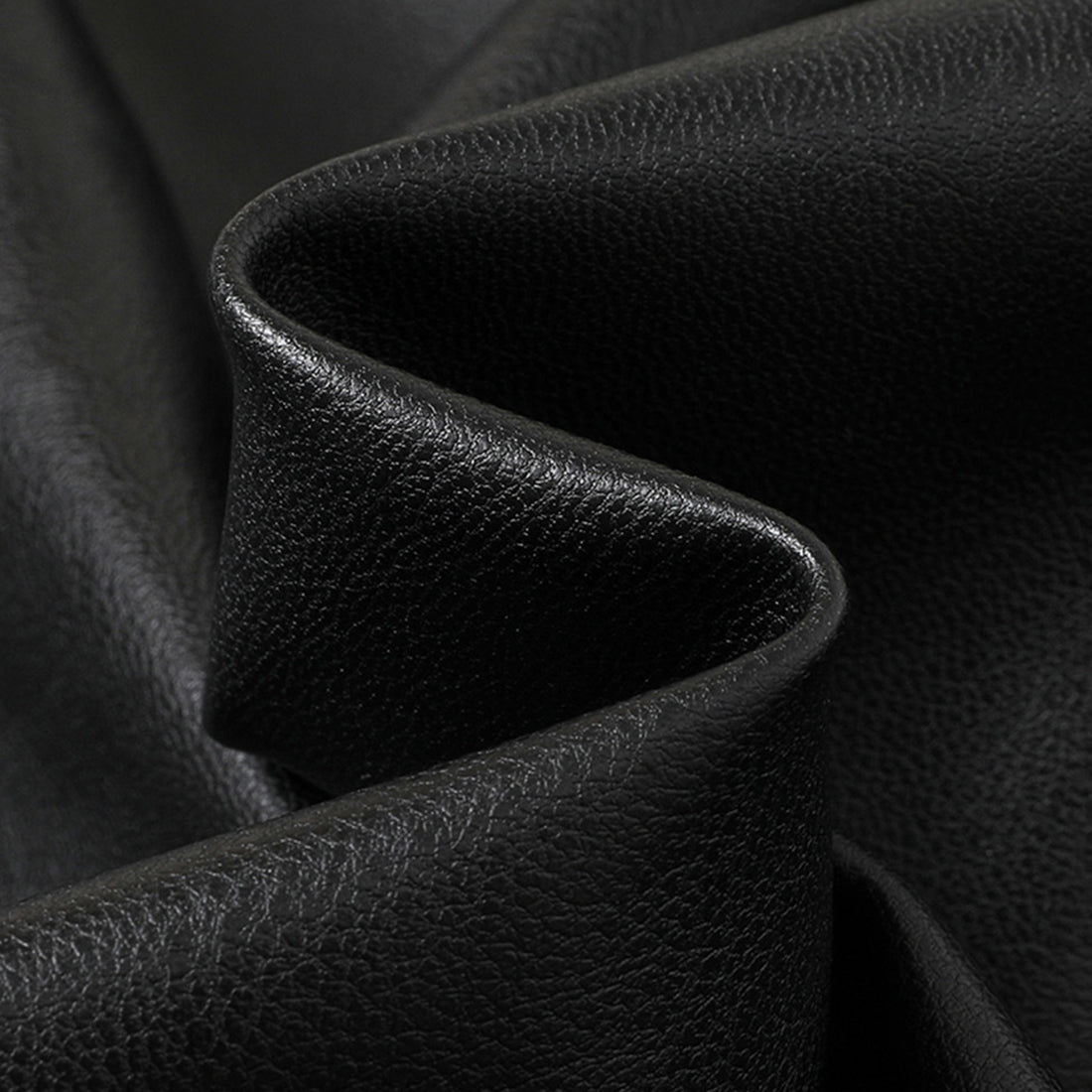 Big collar PU leather button jacket top