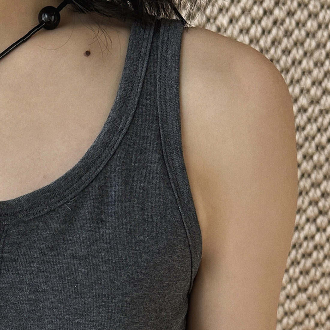 American retro button down sleeveless vest tank top