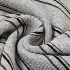 Retro minimalist round neck striped contrasting T-shirt top