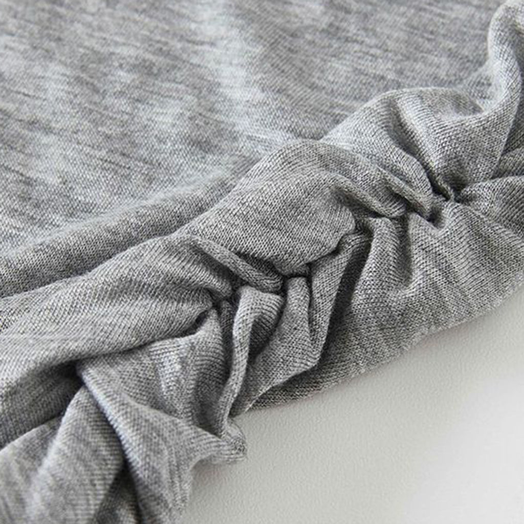 One shoulder rivet splicing sun protection T-shirt sun protection top