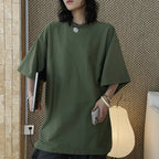 oversized t shirt cotton loose fit short sleeve crew neck casual basic tee top