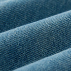 Retro washed loose micro flared jeans with belt