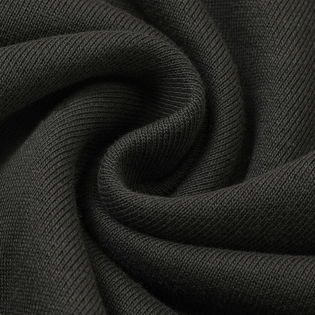 Round neck solid pullover loose long sleeved sweatshirt