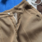 Stitch versatile casual straight leg wide leg pants