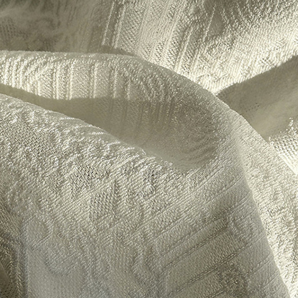 Round neck lace knitted hollow out long sleeved top