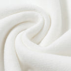 Round neck off shoulder oversized fleece T-shirt short sleeved loose fit top