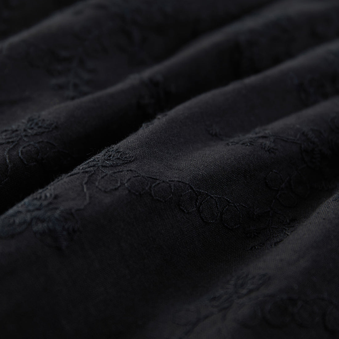 French retro patchwork floral lace skirt A-line long skirt