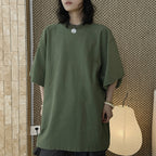 oversized t shirt cotton loose fit short sleeve crew neck casual basic tee top