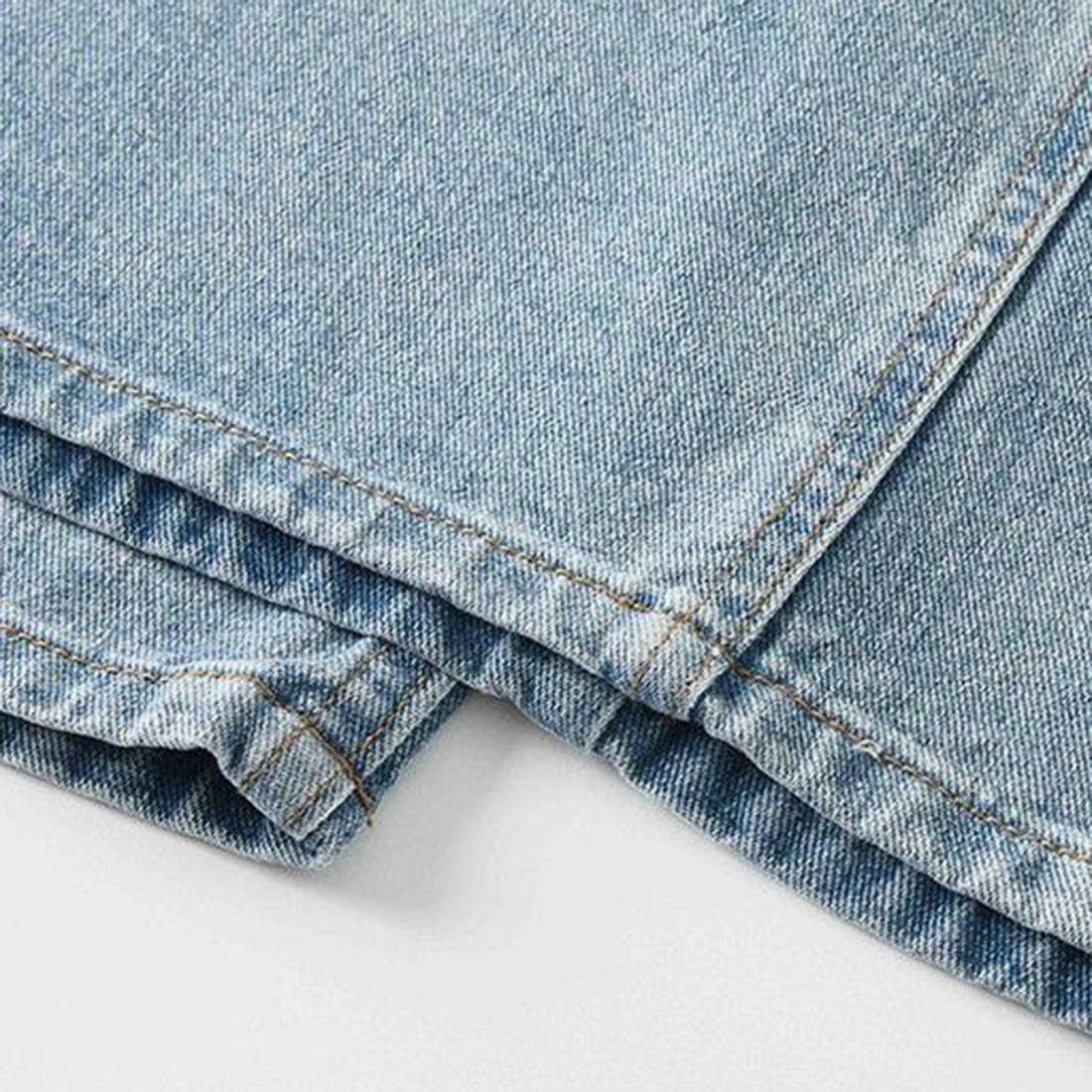 Summer new retro workwear patchwork wide leg jeans