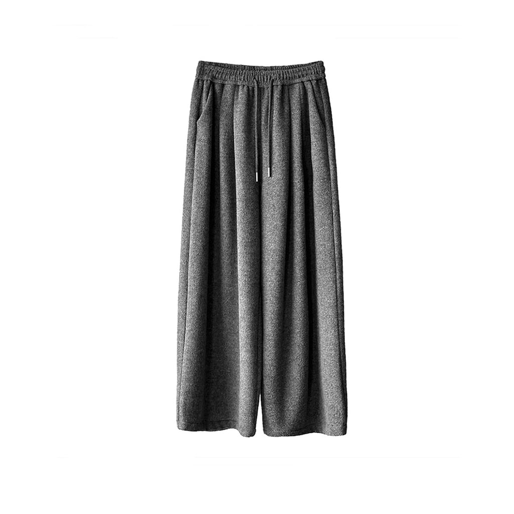 Retro loose casual straight leg wide leg pants