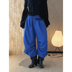 high waist wide leg pants lyocell cotton draped loose trousers casual pleated baggy pants