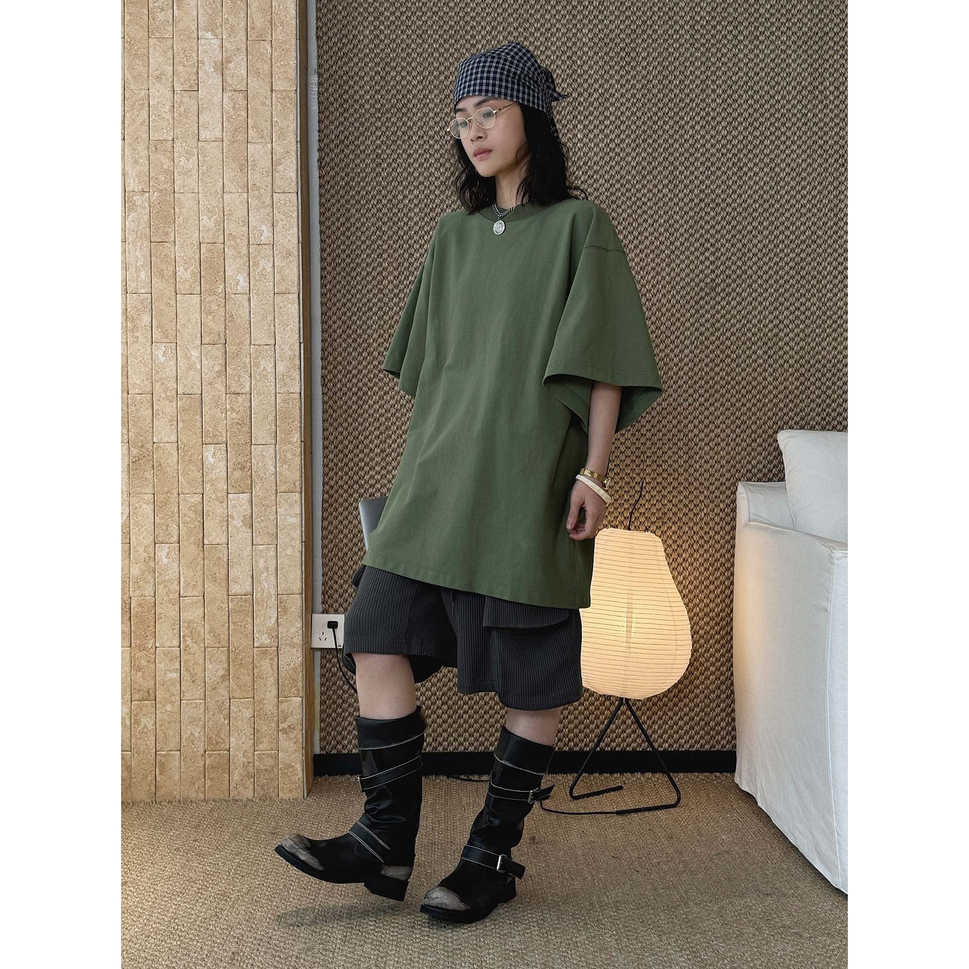 oversized t shirt cotton loose fit short sleeve crew neck casual basic tee top