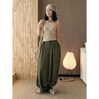 Lace cami top women slim fit corset style spaghetti strap sexy tank top