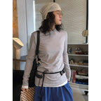 Slim fit round neck long sleeve base layer top