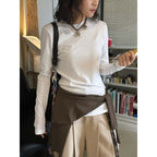 Slim fit round neck long sleeve base layer top