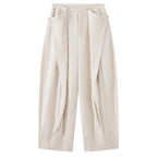 loose harem pants high waist lyocell wide leg pants draped casual baggy trousers