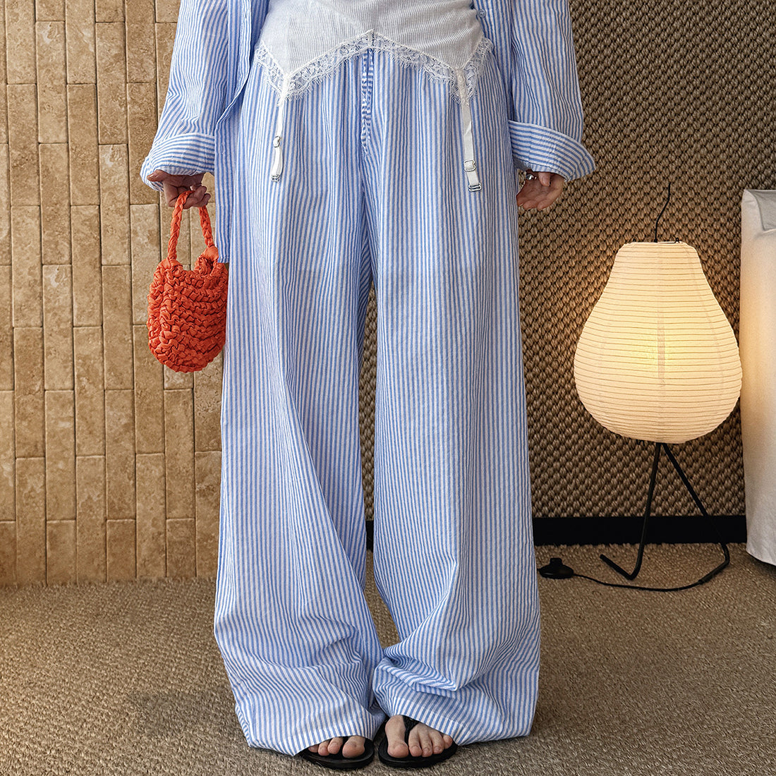 Women's Japanese-Style Balloon Pants with Ruffled Waist – Risedelyn