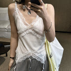 Women’s V-Neck Lace Deconstructed Camisole
