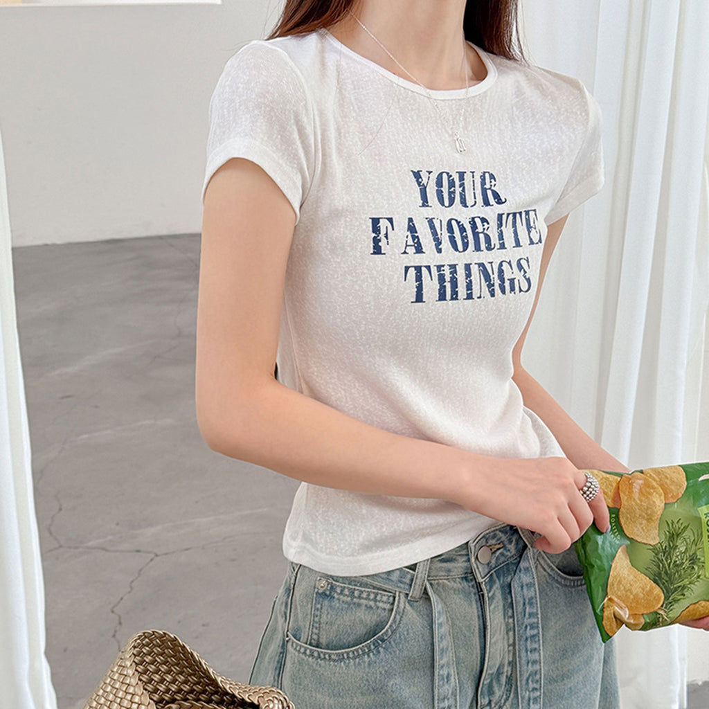 Women’s "Your Favorite Things" Fitted Short-Sleeve T-Shirt