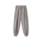 Decorative Balloon Pants Buttoned Cuffed Pants