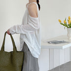 Women’s Off-Shoulder Knit Long-Sleeve Top