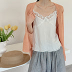 Women’s Linen-Blend Lace Trim Camisole