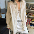 Oversized Cotton Striped Shirt