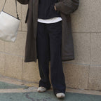 Elastic waist drawstring casual and comfortable pants