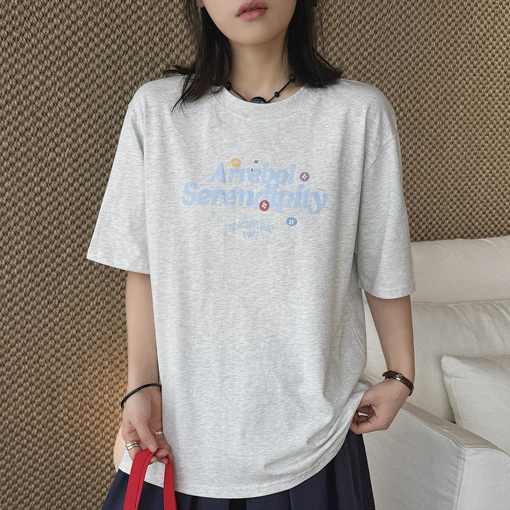 Women’s Oversized Arrebol Serendipity Graphic Cotton T-Shirt