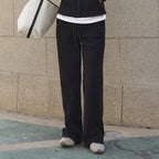 Elastic waist drawstring casual and comfortable pants