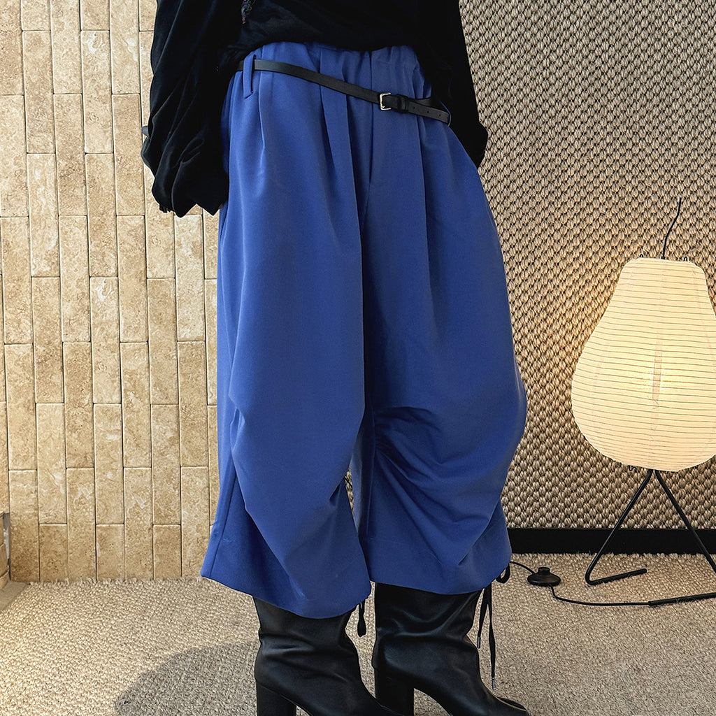 high waist wide leg pants lyocell cotton draped loose trousers casual pleated baggy pants